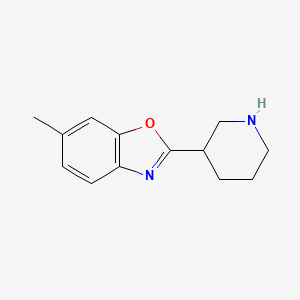 6-Methyl-2-(piperidin-3-yl)benzo[d]oxazole