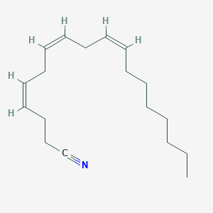 molecular formula C18H29N B1233013 4Z,7Z,10Z-Octadecatrienenitrile 