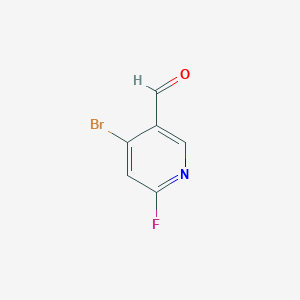 molecular formula C6H3BrFNO B12330191 4-Bromo-6-fluoronicotinaldehyde 