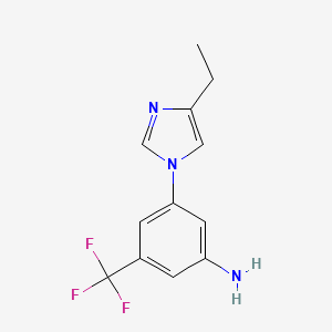 3-(4-Ethyl-1H-imidazol-1-yl)-5-(trifluoromethyl)aniline