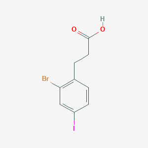 Benzenepropanoic acid, 2-bromo-4-iodo-