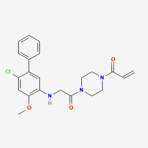 2-Propen-1-one, 1-[4-[2-[(6-chloro-4-methoxy[1,1'-biphenyl]-3-yl)amino]acetyl]-1-piperazinyl]-