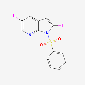 1-(Phenylsulfonyl)-2,5-diiodo-7-azaindole