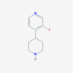 molecular formula C10H13FN2 B12330243 3-Fluoro-4-(piperidin-4-yl)pyridine 