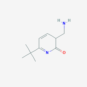 molecular formula C10H16N2O B12330256 3-(aminomethyl)-6-tert-butyl-3H-pyridin-2-one 