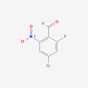 4-Bromo-2-fluoro-6-nitrobenzaldehyde