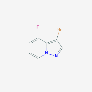 molecular formula C7H4BrFN2 B12330284 3-Bromo-4-fluoropyrazolo[1,5-a]pyridine 