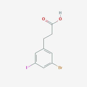 Benzenepropanoic acid, 3-bromo-5-iodo-