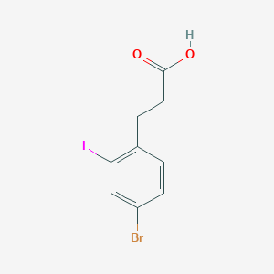 Benzenepropanoic acid, 4-bromo-2-iodo-