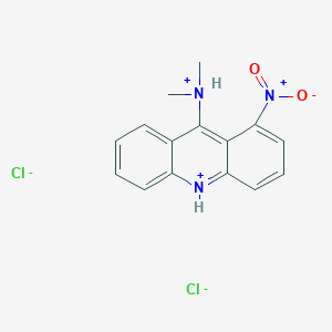 B1233031 9-Acridinamine, N,N-dimethyl-1-nitro-, dihydrochloride CAS No. 63944-10-5