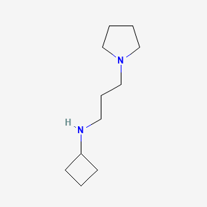 molecular formula C11H22N2 B12330324 Cyclobutyl-(3-pyrrolidin-1-yl-propyl)-amine 