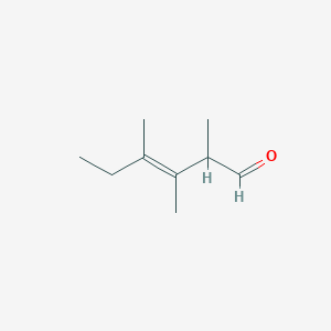 molecular formula C9H16O B1233033 (3E)-2,3,4-trimethylhex-3-enal 