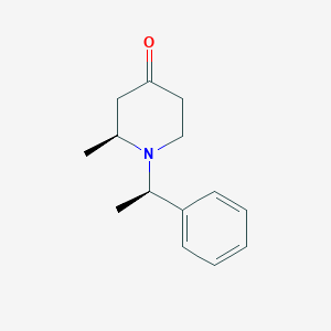 (S)-2-methyl-1-((R)-1-phenylethyl)piperidin-4-one