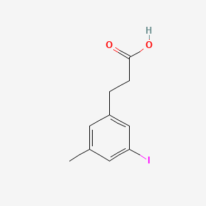 Benzenepropanoic acid, 3-iodo-5-methyl-