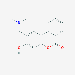 2-[(Dimethylamino)methyl]-3-hydroxy-4-methyl-6-benzo[c][1]benzopyranone