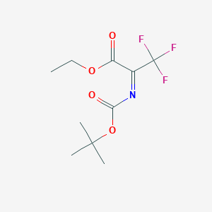 ethyl (2E)-2-tert-butoxycarbonylimino-3,3,3-trifluoro-propanoate