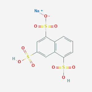 molecular formula C10H7NaO9S3 B12330409 sodium;3,5-disulfonaphthalene-1-sulfonate 