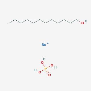 molecular formula C12H29NaO5P B12330419 Disodium dodecoxy-dioxido-oxo-phosphorane 