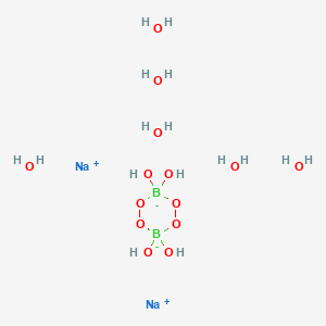 molecular formula B2H16Na2O14 B1233042 Disodium perborate hexahydrate 