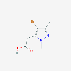 2-(4-bromo-1,3-dimethyl-1H-pyrazol-5-yl)acetic acid