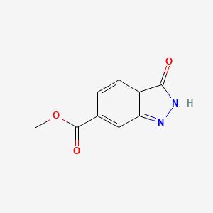 molecular formula C9H8N2O3 B12330446 Methyl 3-oxo-2,3a-dihydroindazole-6-carboxylate 