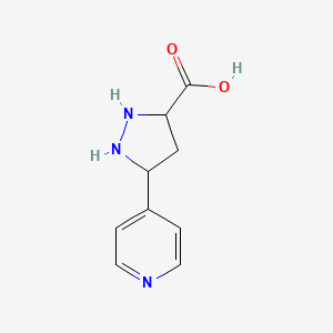 3-pyridin-4-yl-1H-pyrazole-5-carboxylic acid hydrochloride