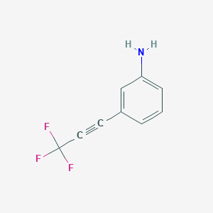 3-(Trifluoroprop-1-YN-1-YL)aniline