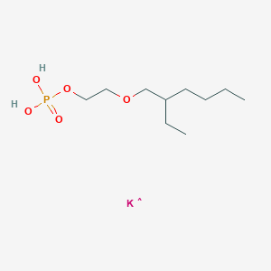 Ethanol,2-[(2-ethylhexyl)oxy]-, dihydrogen phosphate, monopotassium salt (9CI)