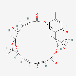 molecular formula C29H36O9 B1233049 Roridin J CAS No. 74072-83-6
