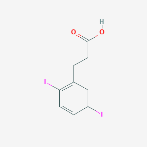 Benzenepropanoic acid, 2,5-diiodo-