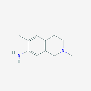 1,2,3,4-tetrahydro-2,6-dimethyl-7-Isoquinolinamine