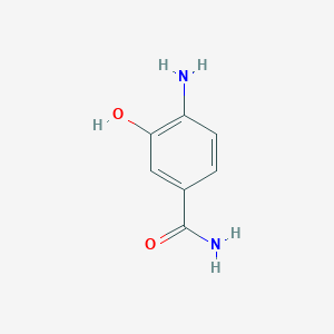 molecular formula C7H8N2O2 B123305 4-Amino-3-hydroxybenzamide CAS No. 146224-62-6