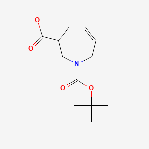 1-[(2-Methylpropan-2-yl)oxycarbonyl]-2,3,4,7-tetrahydroazepine-3-carboxylate