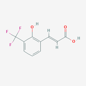 2-Propenoic acid, 3-[2-hydroxy-3-(trifluoromethyl)phenyl]-