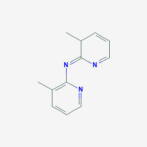 molecular formula C12H13N3 B12330654 3-methyl-N-(3-methylpyridin-2-yl)-3H-pyridin-2-imine 