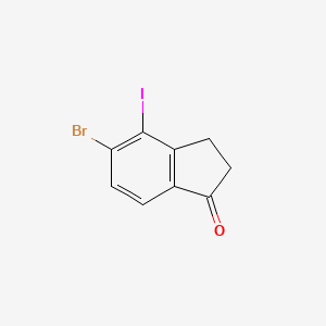 1H-Inden-1-one, 5-bromo-2,3-dihydro-4-iodo-