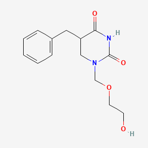 5-Benzyl-1-(2-hydroxyethoxymethyl)-1,3-diazinane-2,4-dione