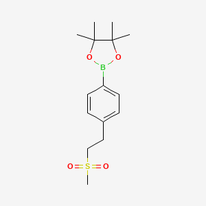 4,4,5,5-Tetramethyl-2-(4-(2-(methylsulfonyl)ethyl)phenyl)-1,3,2-dioxaborolane