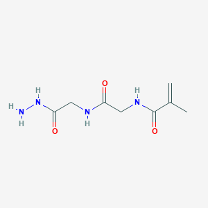 Glycine, N-(2-methyl-1-oxo-2-propen-1-yl)glycyl-, hydrazide