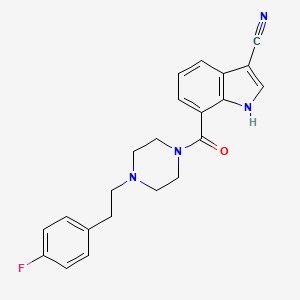 molecular formula C22H21FN4O B1233070 Pruvanserin CAS No. 443144-26-1