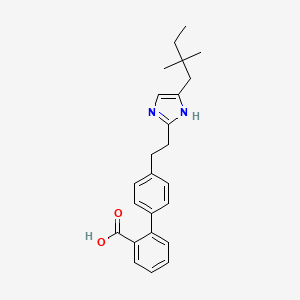 2-[4-[2-[5-(2,2-dimethylbutyl)-1H-imidazol-2-yl]ethyl]phenyl]benzoic acid