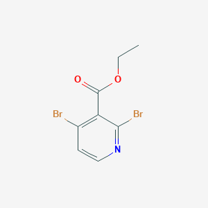 molecular formula C8H7Br2NO2 B12330776 Ethyl 2,4-dibromonicotinate 