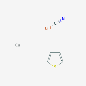 molecular formula C5H4CuLiNS B12330785 Lithium;copper;thiophene;cyanide 