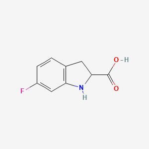 6-fluoro-2,3-dihydro-1H-indole-2-carboxylic acid