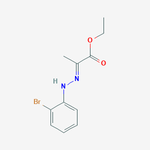 molecular formula C11H13BrN2O2 B12330832 Ethyl 2-(2-(2-bromophenyl)hydrazono)propanoate 