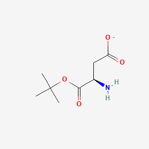 (3R)-3-amino-4-[(2-methylpropan-2-yl)oxy]-4-oxobutanoate