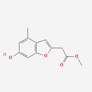 Methyl 2-(6-hydroxy-4-methyl-1-benzofuran-2-yl)acetate