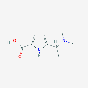 1H-Pyrrole-2-carboxylic acid, 5-[1-dimethylamino)ethyl]-