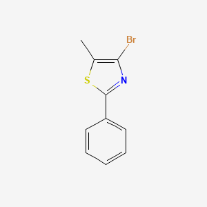 molecular formula C10H8BrNS B12330916 4-Bromo-5-methyl-2-phenylthiazole 