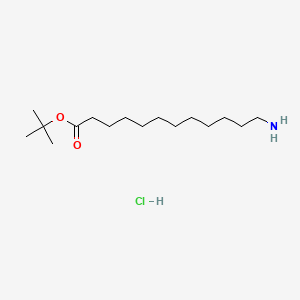 molecular formula C16H34ClNO2 B12330931 tert-butyl 12-aminododecanoate;hydrochloride 